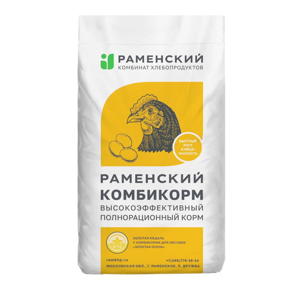 Комбикорм ПК1-2 для кур-несушек от 48 недель